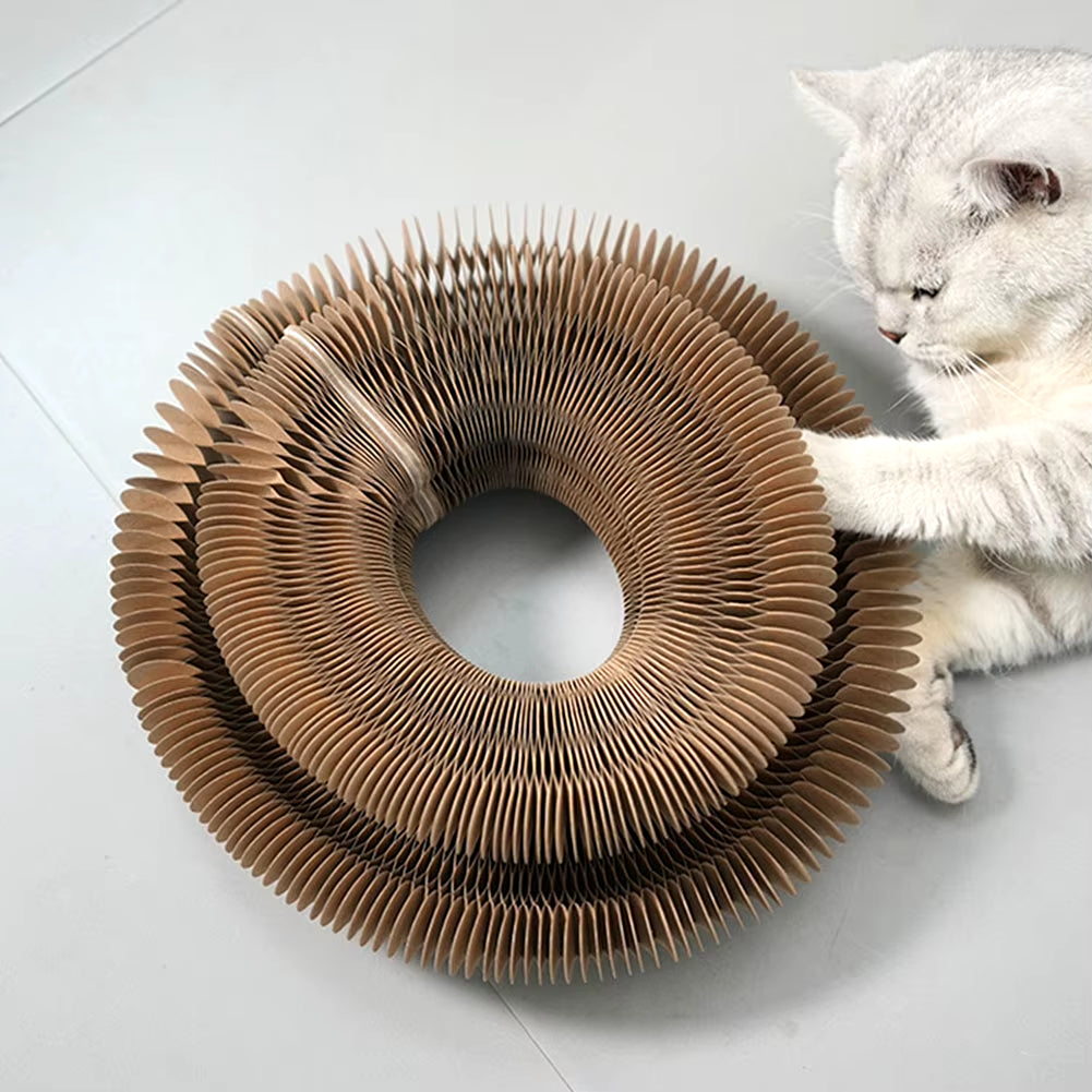 Magic Organ Cat Scratching Board Interactive Scratcher Cat Toy Cat Accordion Toy Cat Grinding Claw Scratching Board Pet Supplies