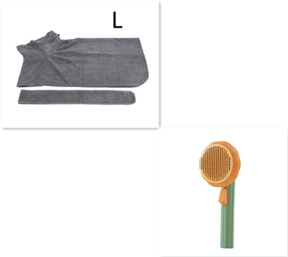 PetGlow Self-Cleaning Cat & Dog Grooming Brush