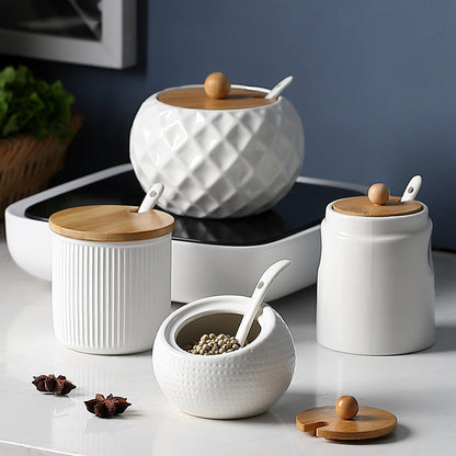 OrientalSpice Ceramic Storage Jars – Elegant Chinese-Inspired Kitchen Collection