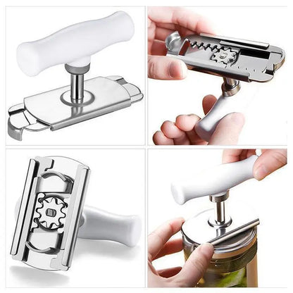 Effortless Arthritis Jar Opener Adjustable Jar Opener Stainless Steel Lids off Jar Opener Bottle Opener Can Opener