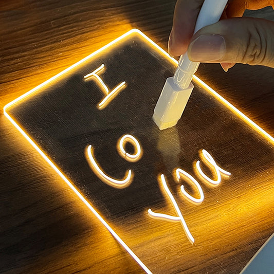 GlowScribe LED Message Board Lamp