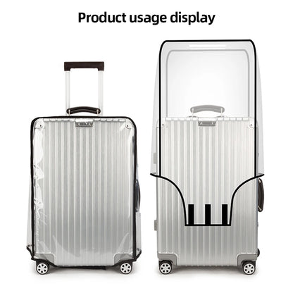 18-30Inch Clear Suitcase Cover Protector PVC Suitcase Cover Protectors Scratch-Resistant Trolley Case Cover for Wheeled Suitcase