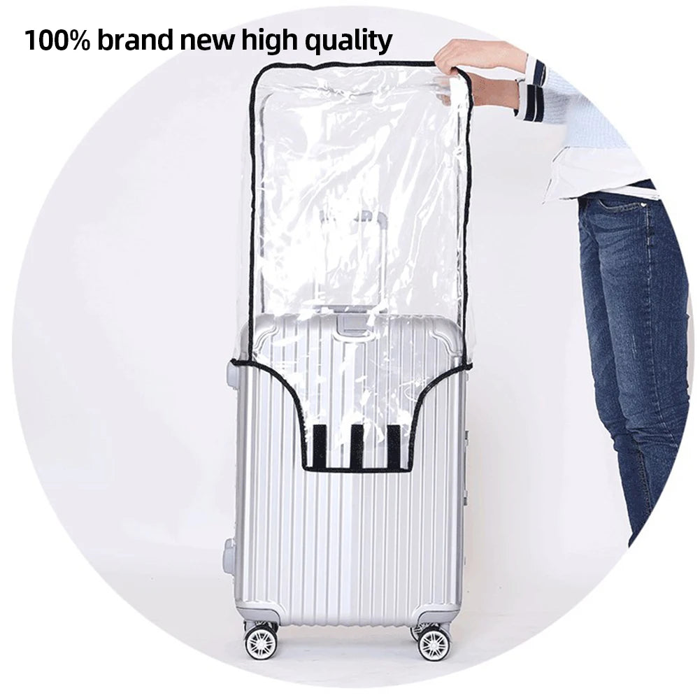 18-30Inch Clear Suitcase Cover Protector PVC Suitcase Cover Protectors Scratch-Resistant Trolley Case Cover for Wheeled Suitcase