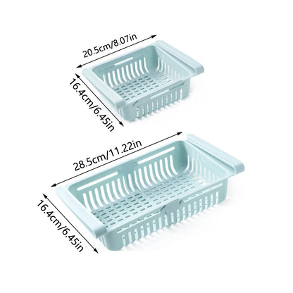 🧊 Maximize Your Kitchen Space – Multi-Functional Refrigerator Storage Basket