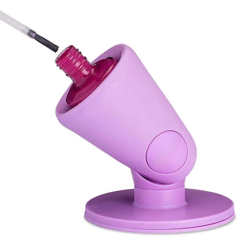 💅 SteadyGlow™ Silicone Nail Polish Holder – Anti-Spill Manicure Stand for Effortless Nail Art