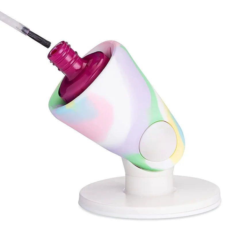 💅 SteadyGlow™ Silicone Nail Polish Holder – Anti-Spill Manicure Stand for Effortless Nail Art
