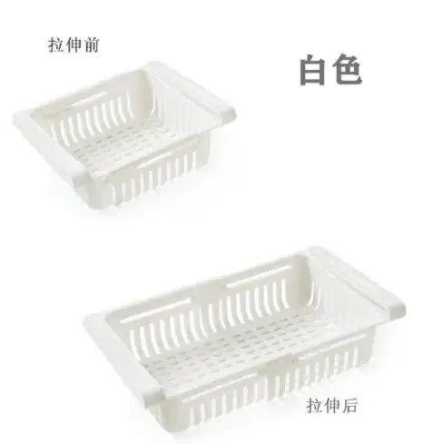 🧊 Maximize Your Kitchen Space – Multi-Functional Refrigerator Storage Basket
