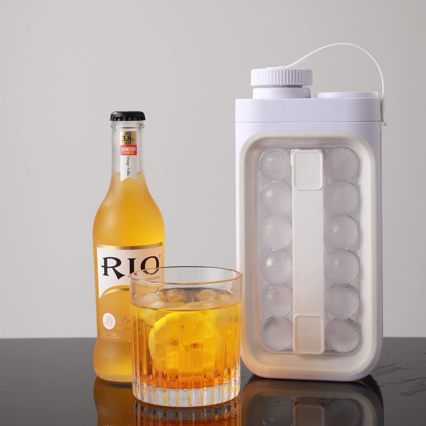 Chill & Sip: 2-in-1 Ice Ball Maker & Water Kettle