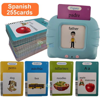 Educational Learning Talking Flash Cards for Kids, Audio Book, Gift, English Language, Russian, Spanish, French