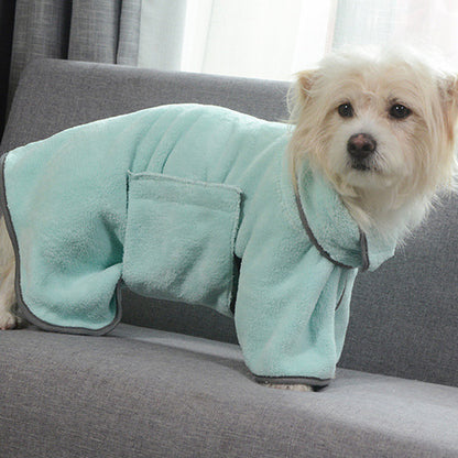 DryPaws Microfiber Pet Bathrobe – 4-in-1 Comfort Solution