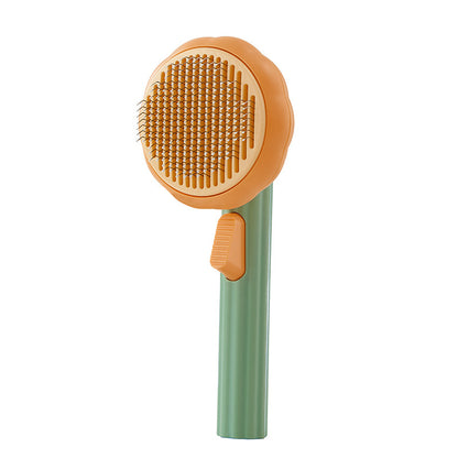 PetGlow Self-Cleaning Cat & Dog Grooming Brush