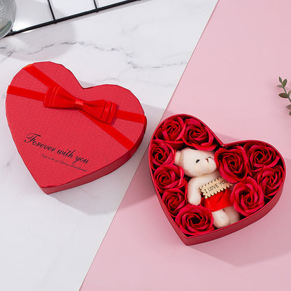 EverBloom Heart-Shaped Rose Soap Gift Box