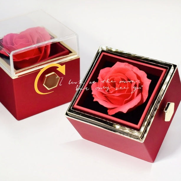 Rotating Rose Gift Box