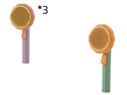 PetGlow Self-Cleaning Cat & Dog Grooming Brush