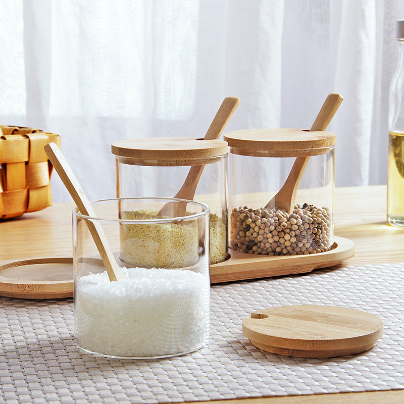 Elegant Glass Spice & Seasoning Storage Jar – Keep Your Kitchen Fresh & Organized!