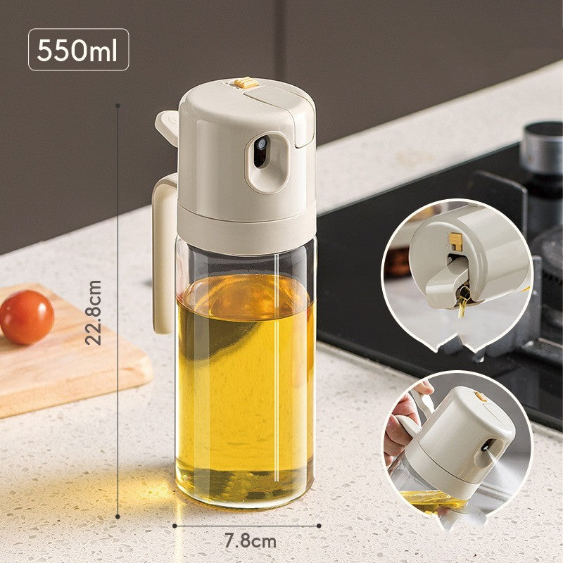 Ergonomic 2-in-1 Cooking Oil Sprayer Bottle