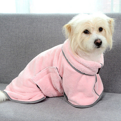 DryPaws Microfiber Pet Bathrobe – 4-in-1 Comfort Solution