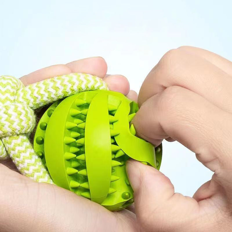 TugNChew Interactive Rope Ball – The Ultimate 2-in-1 Dog Toy