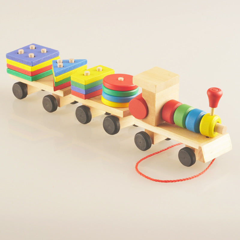 Wooden Train Puzzle Set