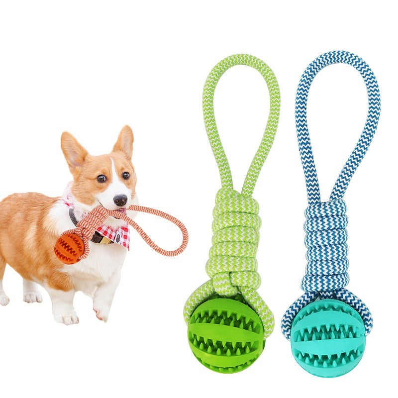 TugNChew Interactive Rope Ball – The Ultimate 2-in-1 Dog Toy