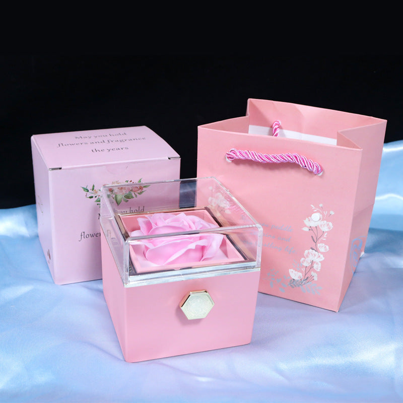 Rotating Rose Gift Box