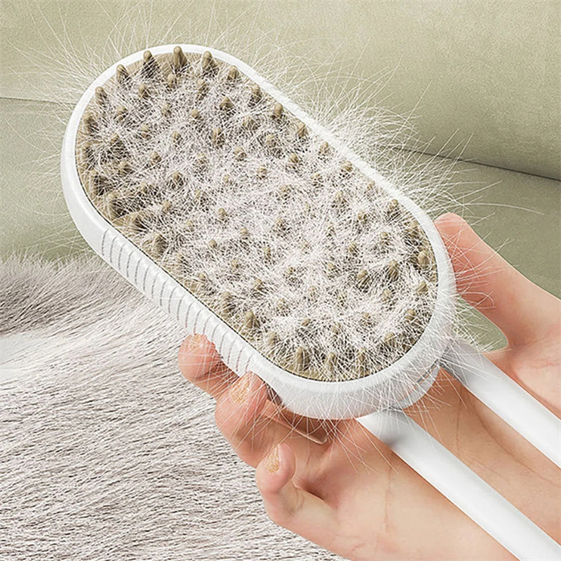 Cat & Dog Gentle Steam Grooming Brush