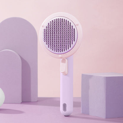 PetGlow Self-Cleaning Cat & Dog Grooming Brush